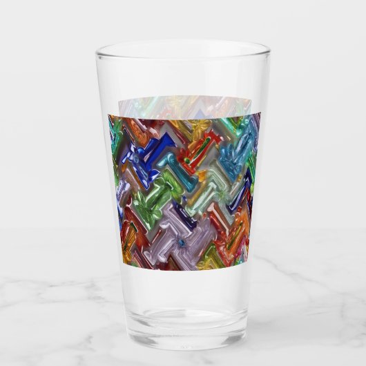 Farbiges Glasmuster #90 - Glas (Vorderseite)