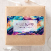 Farbiges Glittery Agate Textur Muster (Insitu)