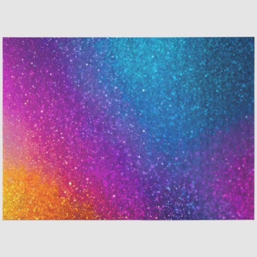 Farbiges Glitzer Kunstpapier Seidenpapier (Vorderseite)