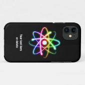 Farbiges Glow Atom Symbol Case-Mate iPhone Hülle (Rückseite (Horizontal))
