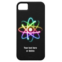 Farbiges Glow Atom Symbol | Geschenk der Wissensch Case-Mate iPhone Hülle