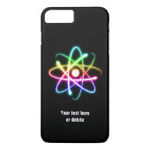 Farbiges Glow Atom Symbol | Geschenk der Wissensch Case-Mate iPhone Hülle (Rückseite)
