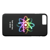 Farbiges Glow Atom Symbol | Geschenk der Wissensch Case-Mate iPhone Hülle (Rückseite (Horizontal))