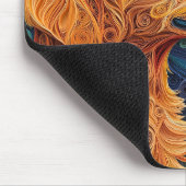 Farbiges Golden Retriever Dog Portrait Mousepad (Ecke)