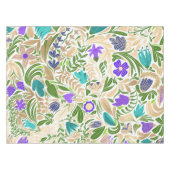 Farbiges goldenes Blumenmuster Tischdecke (Vorderseite (Horizontal))