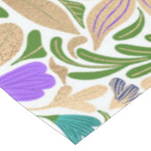 Farbiges goldenes Blumenmuster Tischdecke (Schrägansicht)