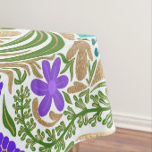 Farbiges goldenes Blumenmuster Tischdecke (Beispiel)