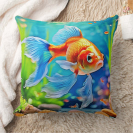 Farbiges Goldfish-Design Kissen