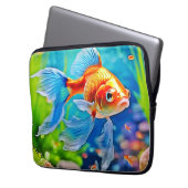 Farbiges Goldfish-Design Laptopschutzhülle (Vorderseite Links)
