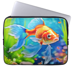 Farbiges Goldfish-Design Laptopschutzhülle