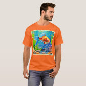Farbiges Goldfish-Design T-Shirt (Vorne ganz)