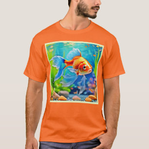 Farbiges Goldfish-Design T-Shirt