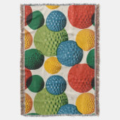 Farbiges Golfball-Muster Decke (Vorderseite Vertikal)
