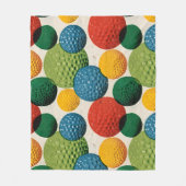 Farbiges Golfball-Muster Fleecedecke (Vorderseite)