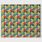 Farbiges Golfball-Muster Geschenkpapier (Flach)