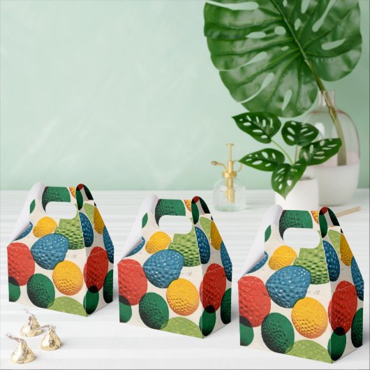 Farbiges Golfball-Muster Geschenkschachtel (Zahlreiche)