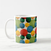 Farbiges Golfball-Muster Kaffeetasse (Links)