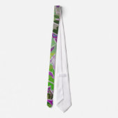 Farbiges Graffiti Abstract Design (Green) Necktie Krawatte (Rückseite)