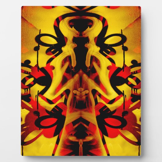 Farbiges Graffiti-Muster Fotoplatte (Vorderseite)