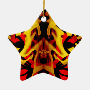 Farbiges Graffiti-Muster Keramikornament