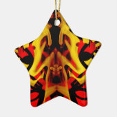 Farbiges Graffiti-Muster Keramikornament (Links)