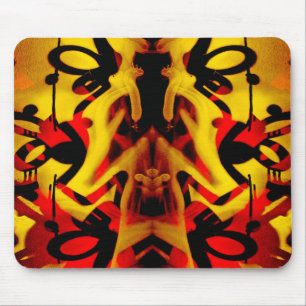 Farbiges Graffiti-Muster Mousepad