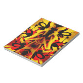 Farbiges Graffiti-Muster Notizblock (Rotiert)