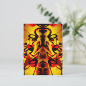 Farbiges Graffiti-Muster Postkarte (Stehend Vorderseite)