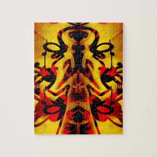 Farbiges Graffiti-Muster Puzzle (Vertikal)