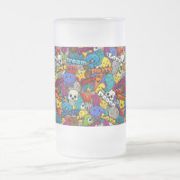 Farbiges Graffiti-Zeichen-Muster