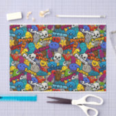 Farbiges Graffiti-Zeichen-Muster Seidenpapier (Handwerk)