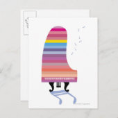 Farbiges Grand Piano Postkarte (Vorne/Hinten)