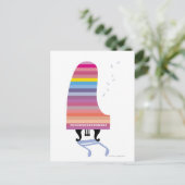 Farbiges Grand Piano Postkarte (Stehend Vorderseite)