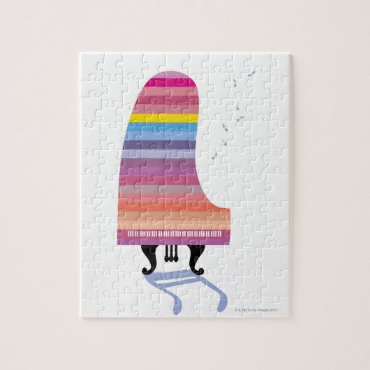 Farbiges Grand Piano Puzzle (Vertikal)