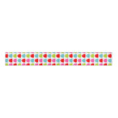 Farbiges Gumdrop-Muster - Retro-Bonbondesign Ripsband (Vorderseite)