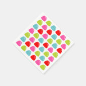 Farbiges Gumdrop-Muster - Retro-Bonbondesign Serviette (Ecke)