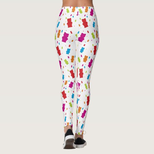 Farbiges Gummibärentelefon Leggings (Rückseite)