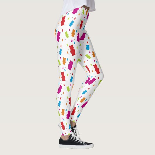 Farbiges Gummibärentelefon Leggings (Rechts)