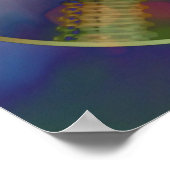 Farbiges Gym Poster mit Gewichten 016 (Ecke)