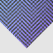 Farbiges Hahnentrittmuster - Blau bis Lila; Seidenpapier (Detail)