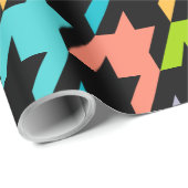 Farbiges Hahnentrittmuster Nahtloses Muster 2 Verp Geschenkpapier (Rolleneckpunkt)