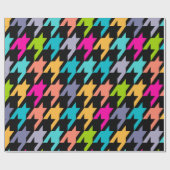 Farbiges Hahnentrittmuster Nahtloses Muster 2 Verp Geschenkpapier (Flach)