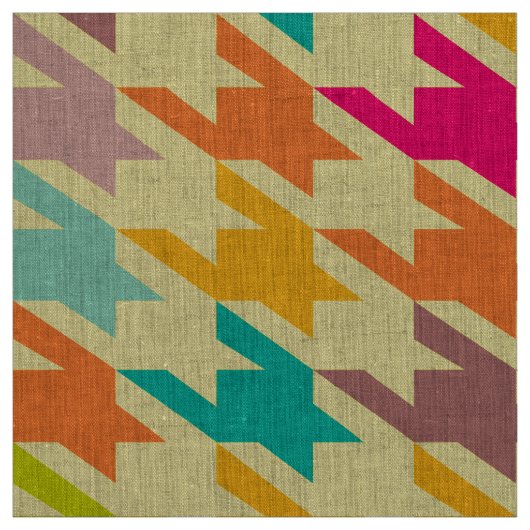 Farbiges Hahnentrittmuster Nahtloses Muster Stoff (Muster)