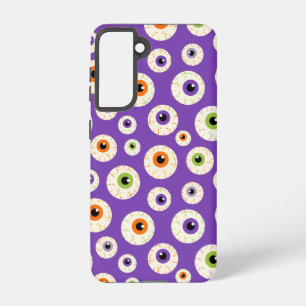 Farbiges Halloween-Eyeballs-Muster Samsung Galaxy Hülle