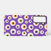 Farbiges Halloween-Eyeballs-Muster Samsung Galaxy Hülle (Rückseite (Horizontal))