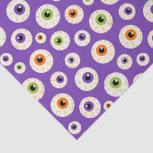 Farbiges Halloween-Eyeballs-Muster Seidenpapier (Ausschnitt)