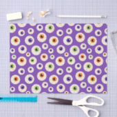 Farbiges Halloween-Eyeballs-Muster Seidenpapier (Handwerk)