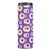 Farbiges Halloween-Eyeballs-Muster Thermosbecher (Rückseite)