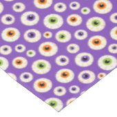 Farbiges Halloween-Eyeballs-Muster Tischdecke (Schrägansicht)
