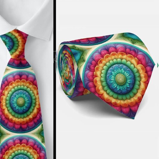 Farbiges Halstuch | Regenbogenrad-Halstuch Krawatte